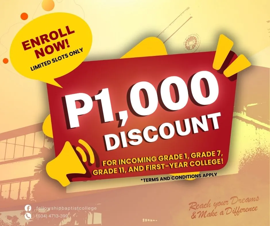 START STRONG WITH A ₱1,000 DISCOUNT! 